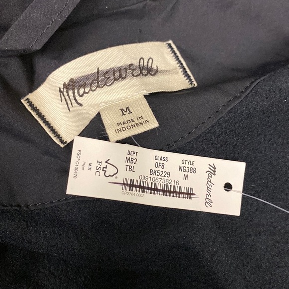 MadeWell Fleece-Lined Bomber Jacket NG388 - Picture 3 of 5